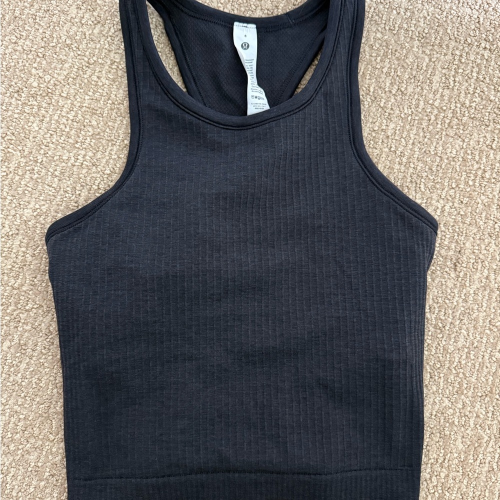 Lululemon Ebb to Street Cropped Racerback Tank Top